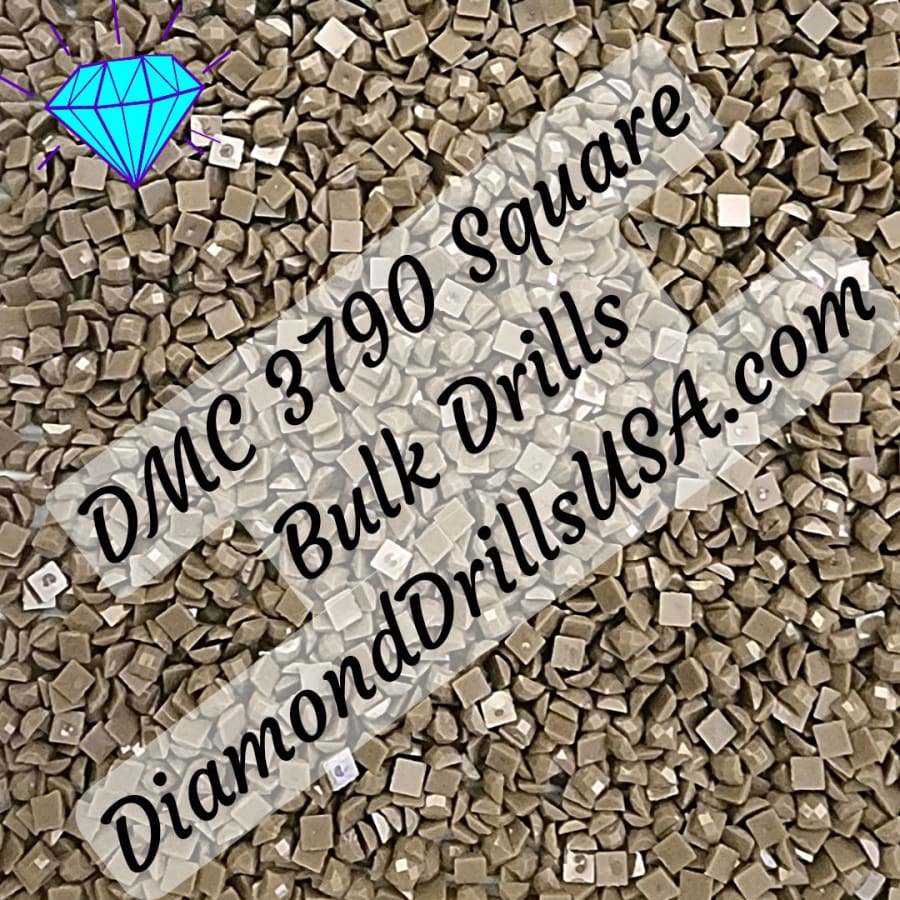 DMC 3790 SQUARE 5D Diamond Painting Drills Beads DMC 3790 