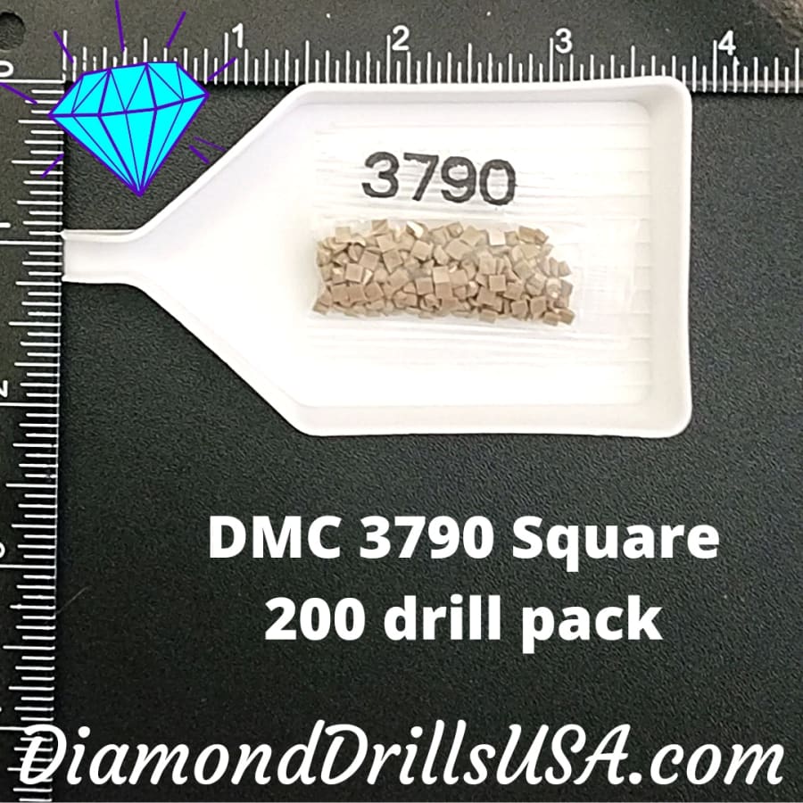 DMC 3790 SQUARE 5D Diamond Painting Drills Beads DMC 3790 