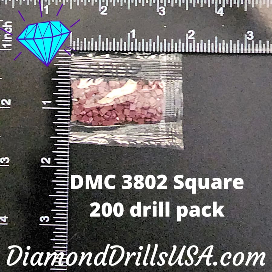 DMC 3802 SQUARE 5D Diamond Painting Drills Beads DMC 3802 