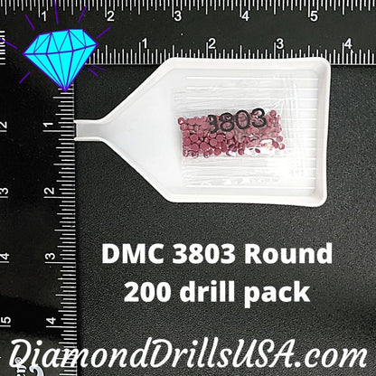 DMC 3803 ROUND 5D Diamond Painting Drills Beads DMC 3803 