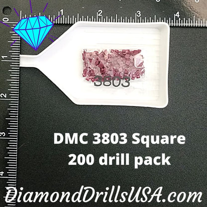 DMC 3803 SQUARE 5D Diamond Painting Drills Beads DMC 3803 