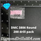 DMC 3806 ROUND 5D Diamond Painting Drills Beads DMC 3806 