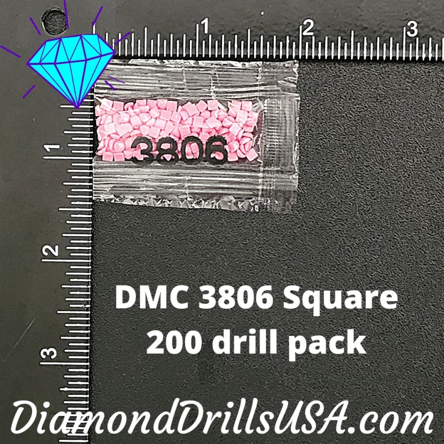 DMC 3806 SQUARE 5D Diamond Painting Drills Beads DMC 3806 