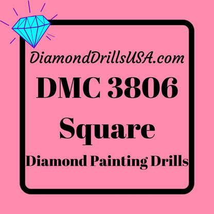 DMC 3806 SQUARE 5D Diamond Painting Drills Beads DMC 3806 