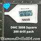 DMC 3808 SQUARE 5D Diamond Painting Drills Beads DMC 3808 