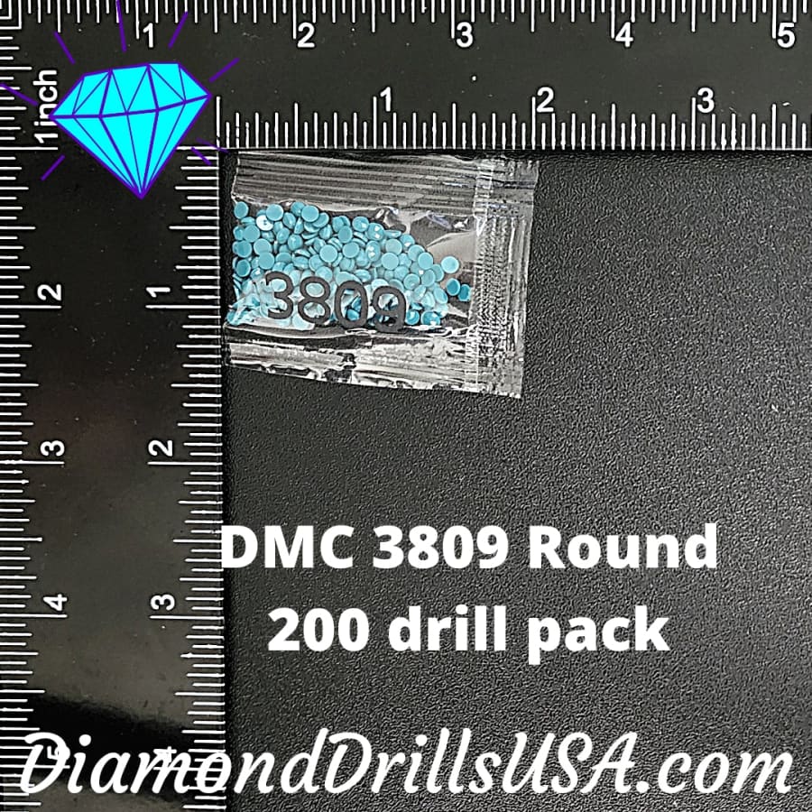 DMC 3809 ROUND 5D Diamond Painting Drills Beads DMC 3809 