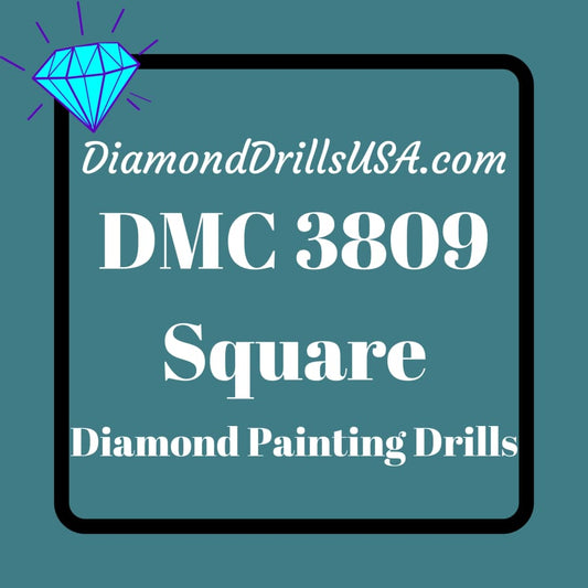 DMC 3809 SQUARE 5D Diamond Painting Drills Beads DMC 3809 
