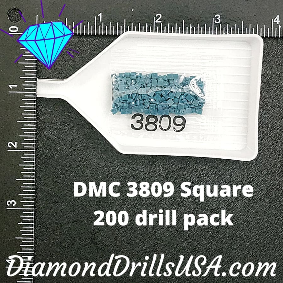 DMC 3809 SQUARE 5D Diamond Painting Drills Beads DMC 3809 