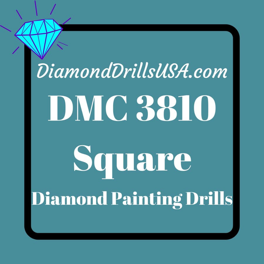 DMC 3810 SQUARE 5D Diamond Painting Drills Beads DMC 3810 