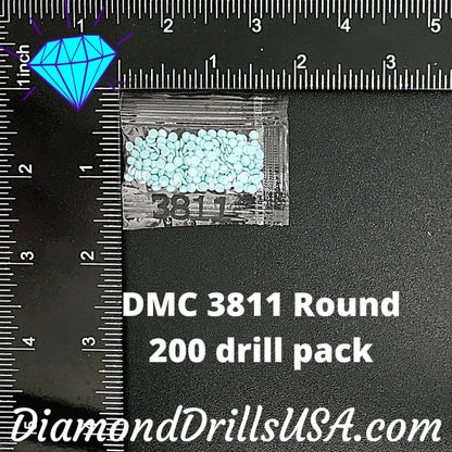 DMC 3811 ROUND 5D Diamond Painting Drills Beads DMC 3811 