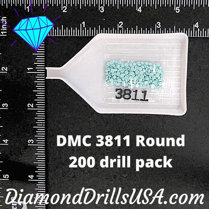 DMC 3811 ROUND 5D Diamond Painting Drills Beads DMC 3811 