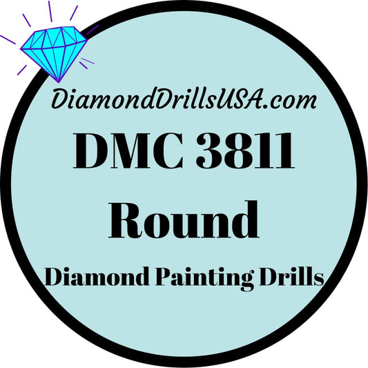 DMC 3811 ROUND 5D Diamond Painting Drills Beads DMC 3811 