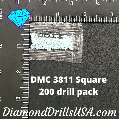 DMC 3811 SQUARE 5D Diamond Painting Drills Beads DMC 3811 