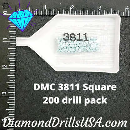 DMC 3811 SQUARE 5D Diamond Painting Drills Beads DMC 3811 