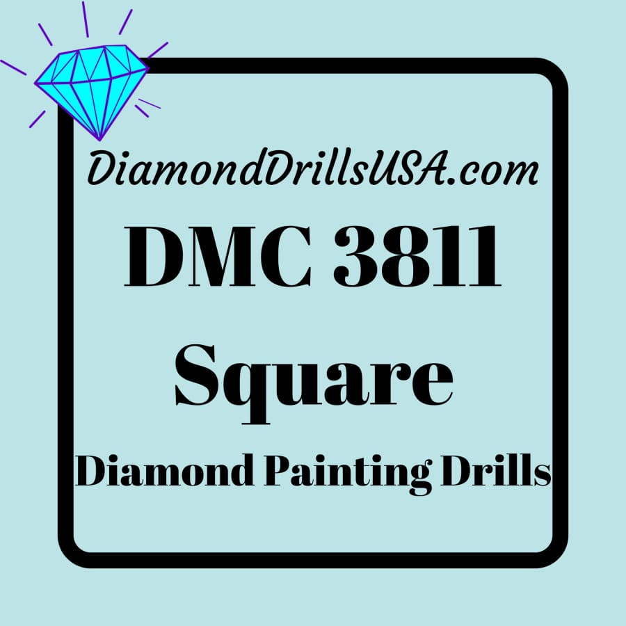 DMC 3811 SQUARE 5D Diamond Painting Drills Beads DMC 3811 