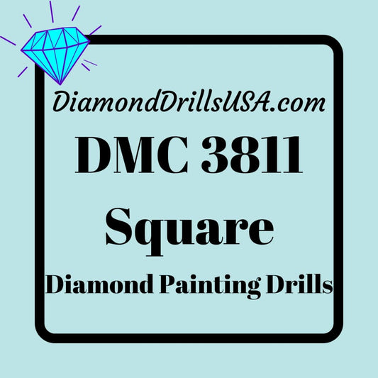 DMC 3811 SQUARE 5D Diamond Painting Drills Beads DMC 3811 