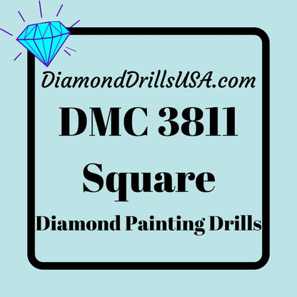 DMC 3811 SQUARE 5D Diamond Painting Drills Beads DMC 3811 