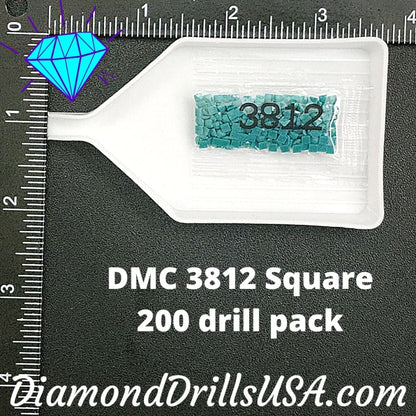 DMC 3812 SQUARE 5D Diamond Painting Drills Beads DMC 3812 