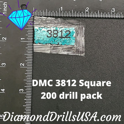 DMC 3812 SQUARE 5D Diamond Painting Drills Beads DMC 3812 