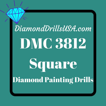 DMC 3812 SQUARE 5D Diamond Painting Drills Beads DMC 3812 