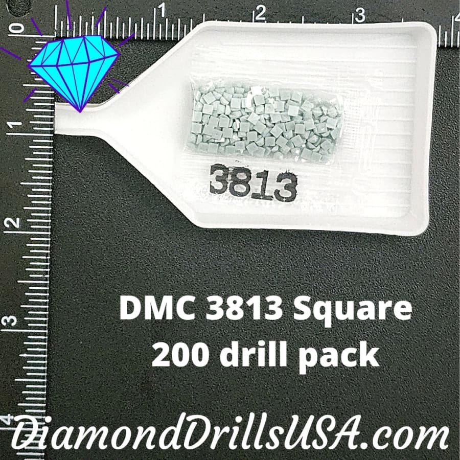 DMC 3813 SQUARE 5D Diamond Painting Drills Beads DMC 3813 