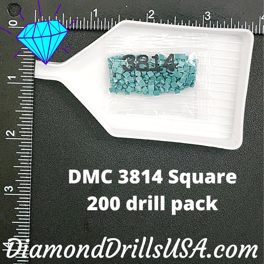 DMC 3814 SQUARE 5D Diamond Painting Drills Beads DMC 3814 