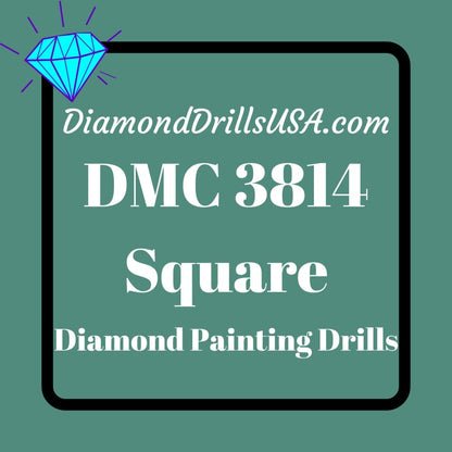 DMC 3814 SQUARE 5D Diamond Painting Drills Beads DMC 3814 