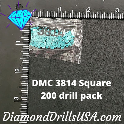 DMC 3814 SQUARE 5D Diamond Painting Drills Beads DMC 3814 