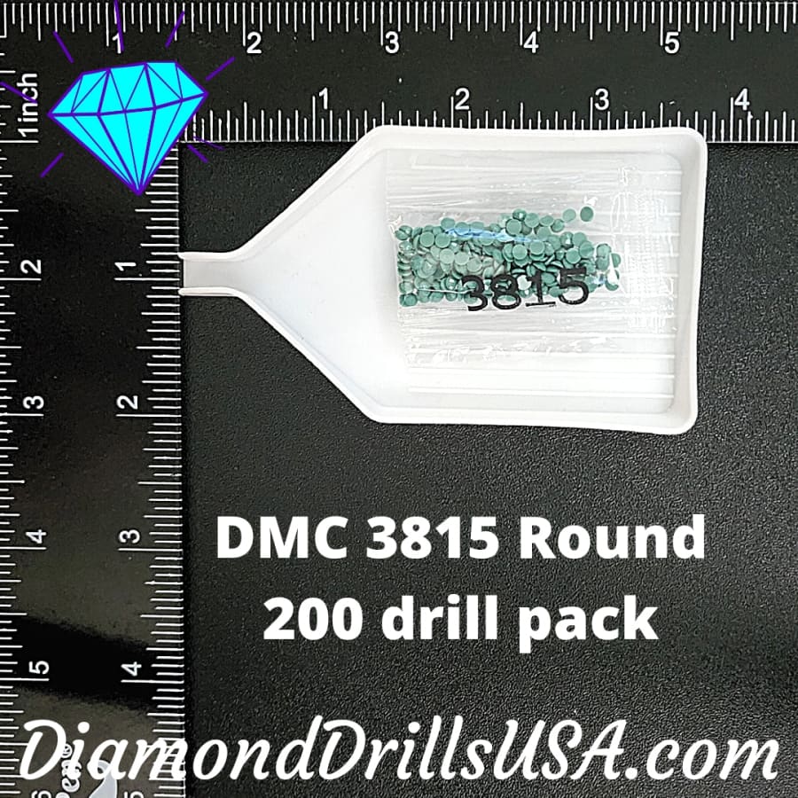 DMC 3815 ROUND 5D Diamond Painting Drills Beads DMC 3815 