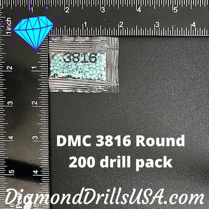 DMC 3816 ROUND 5D Diamond Painting Drills Beads DMC 3816 