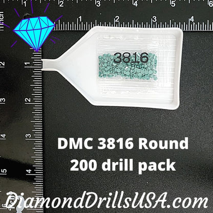 DMC 3816 ROUND 5D Diamond Painting Drills Beads DMC 3816 