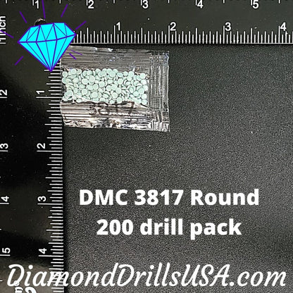 DMC 3817 ROUND 5D Diamond Painting Drills Beads DMC 3817 