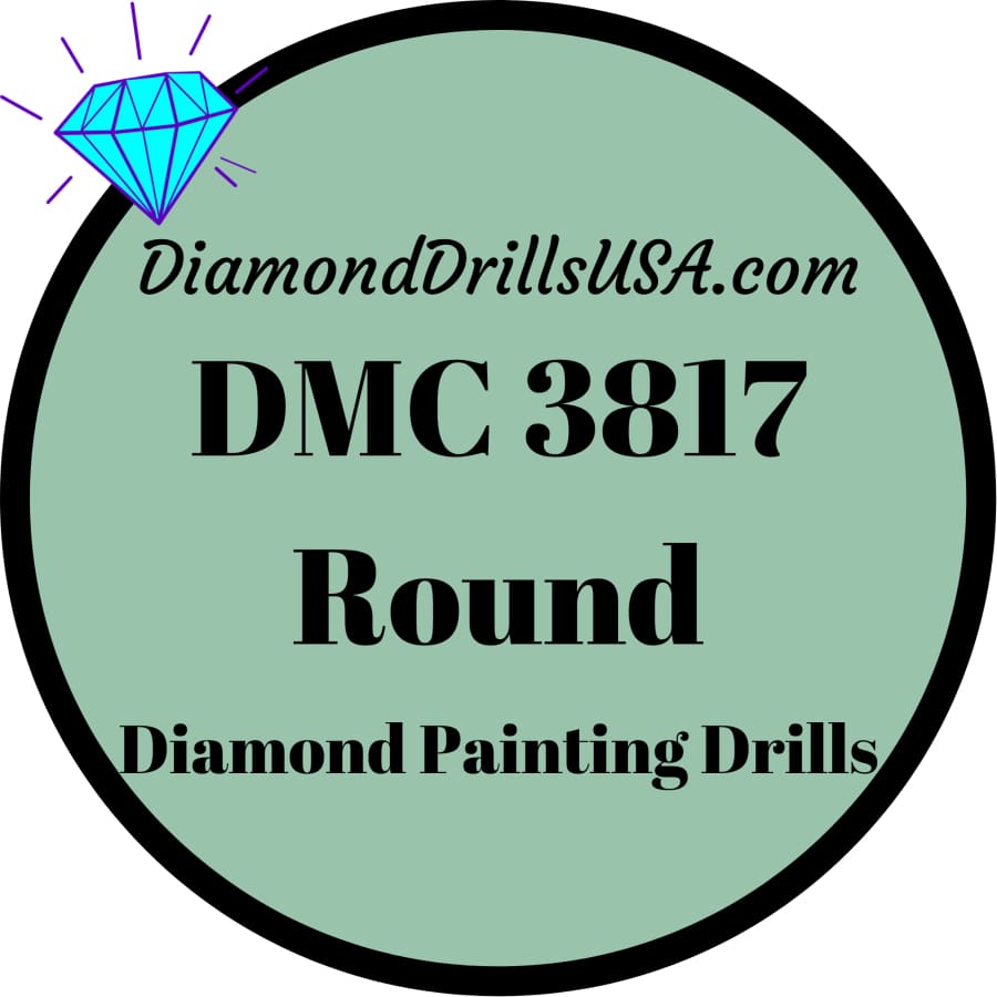 DMC 3817 ROUND 5D Diamond Painting Drills Beads DMC 3817 