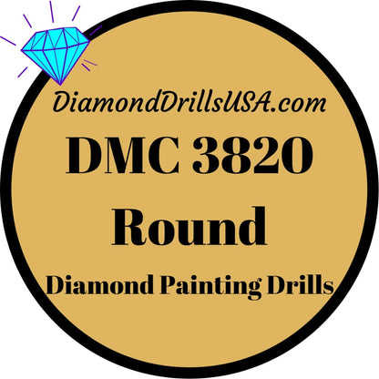 DMC 3820 ROUND 5D Diamond Painting Drills Beads DMC 3820 
