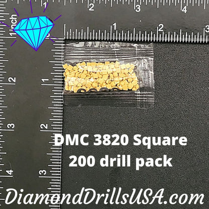 DMC 3820 SQUARE 5D Diamond Painting Drills Beads DMC 3820 