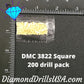 DMC 3822 SQUARE 5D Diamond Painting Drills Beads DMC 3822 