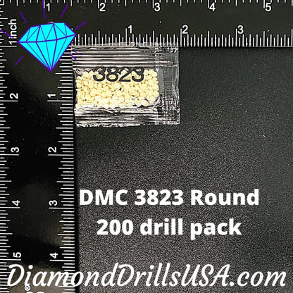 DMC 3823 ROUND 5D Diamond Painting Drills Beads DMC 3823 