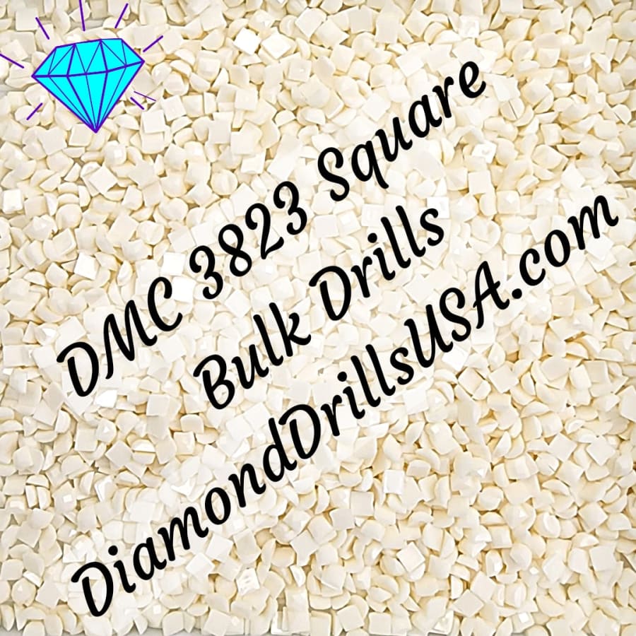 DMC 3823 SQUARE 5D Diamond Painting Drills Beads DMC 3823 