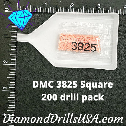 DMC 3825 SQUARE 5D Diamond Painting Drills Beads DMC 3825 
