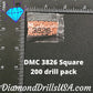 DMC 3826 SQUARE 5D Diamond Painting Drills Beads DMC 3826 