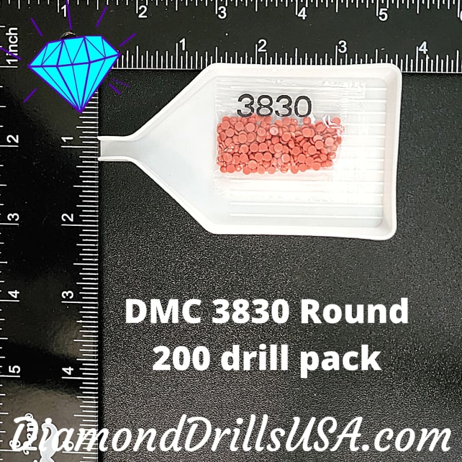 DMC 3830 ROUND 5D Diamond Painting Drills Beads DMC 3830 