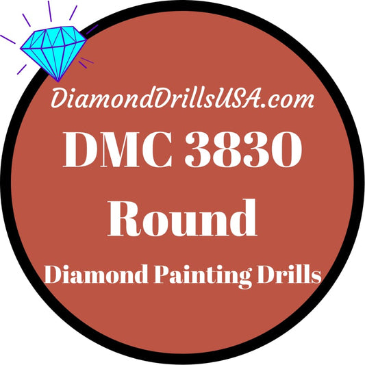 DMC 3830 ROUND 5D Diamond Painting Drills Beads DMC 3830 