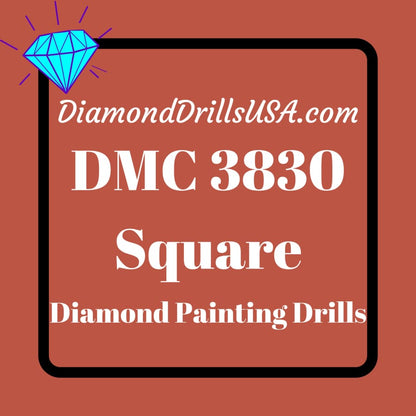 DMC 3830 SQUARE 5D Diamond Painting Drills Beads DMC 3830 