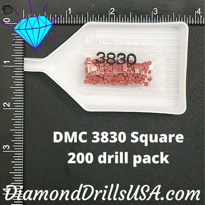 DMC 3830 SQUARE 5D Diamond Painting Drills Beads DMC 3830 