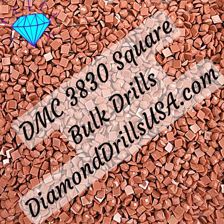 DMC 3830 SQUARE 5D Diamond Painting Drills Beads DMC 3830 