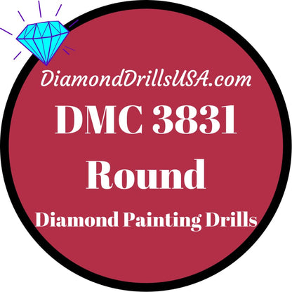 DMC 3831 ROUND 5D Diamond Painting Drills Beads DMC 3831 