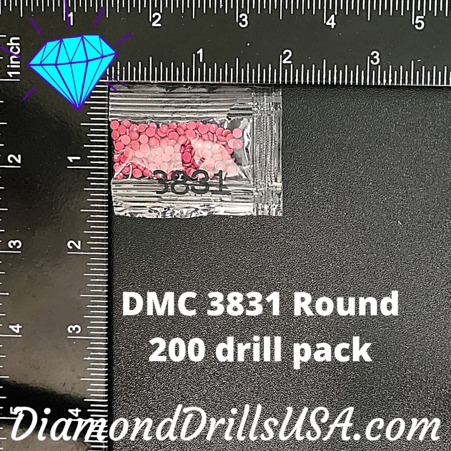DMC 3831 ROUND 5D Diamond Painting Drills Beads DMC 3831 