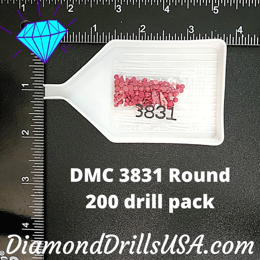 DMC 3831 ROUND 5D Diamond Painting Drills Beads DMC 3831 