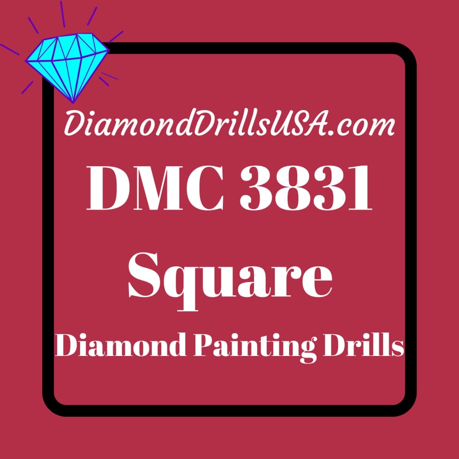 DMC 3831 SQUARE 5D Diamond Painting Drills Beads DMC 3831 