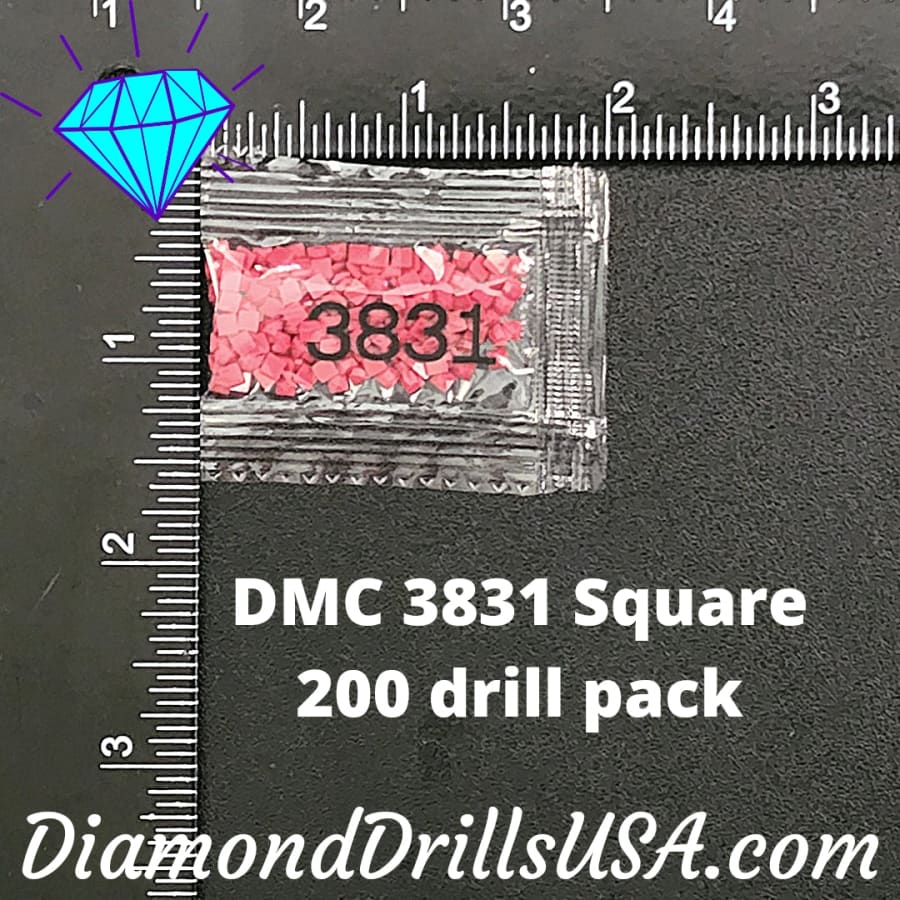 DMC 3831 SQUARE 5D Diamond Painting Drills Beads DMC 3831 